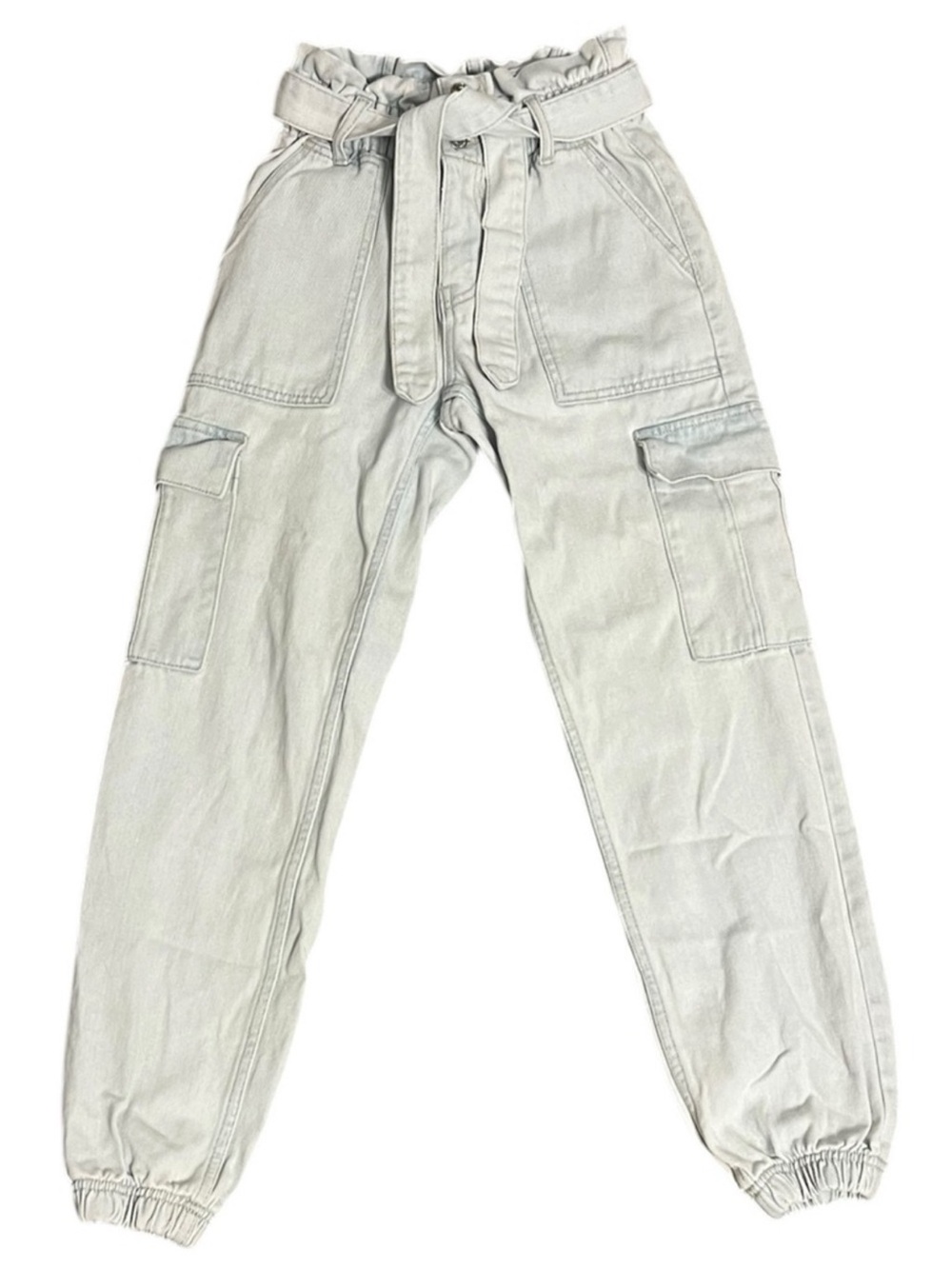 Women's PacSun Light Blue Cargo Joggers XS